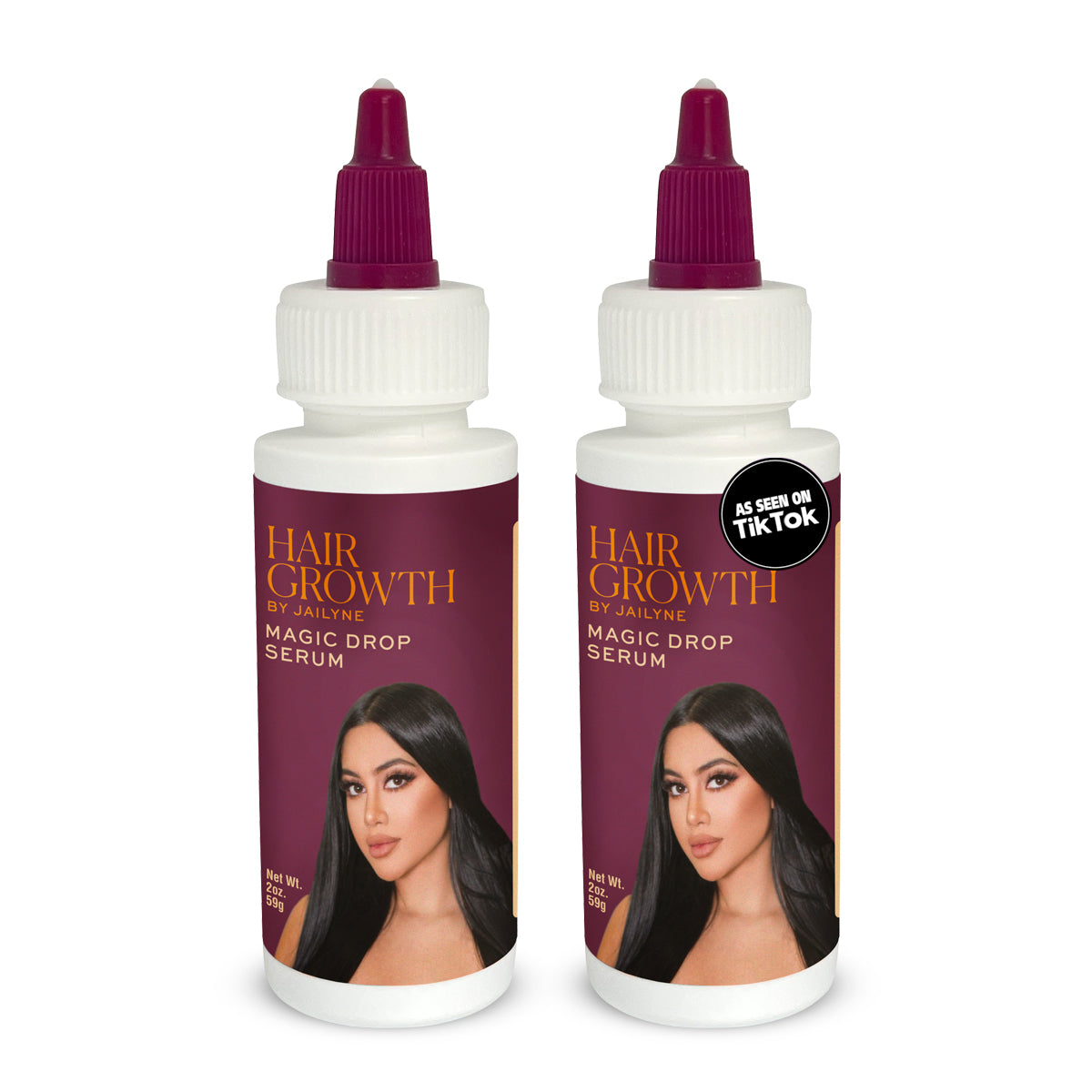 Hair Growth by Jailyne Magic Drop Serum - Pack of 2 bottles
