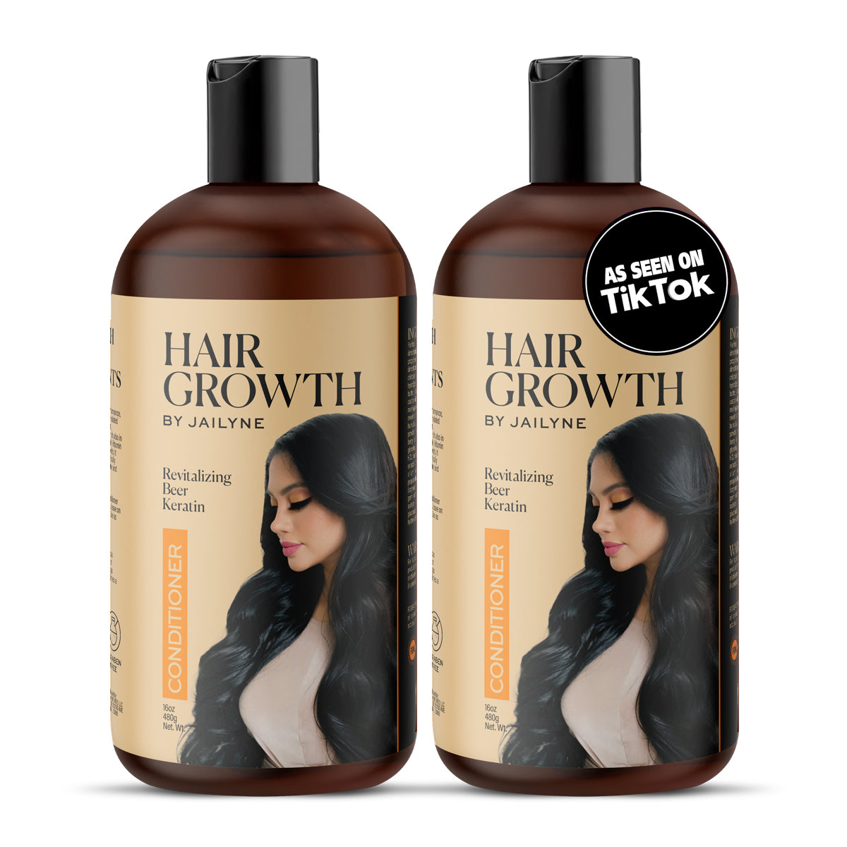 Two Jailyne Hair Growth Conditioner bottles shown together
