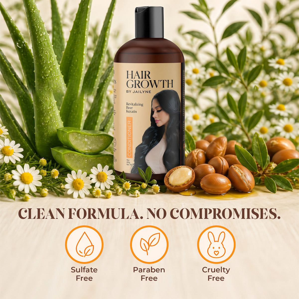 Revitalizing Growth Conditioner - Vegan Keratin & Beer Formula (16 oz)