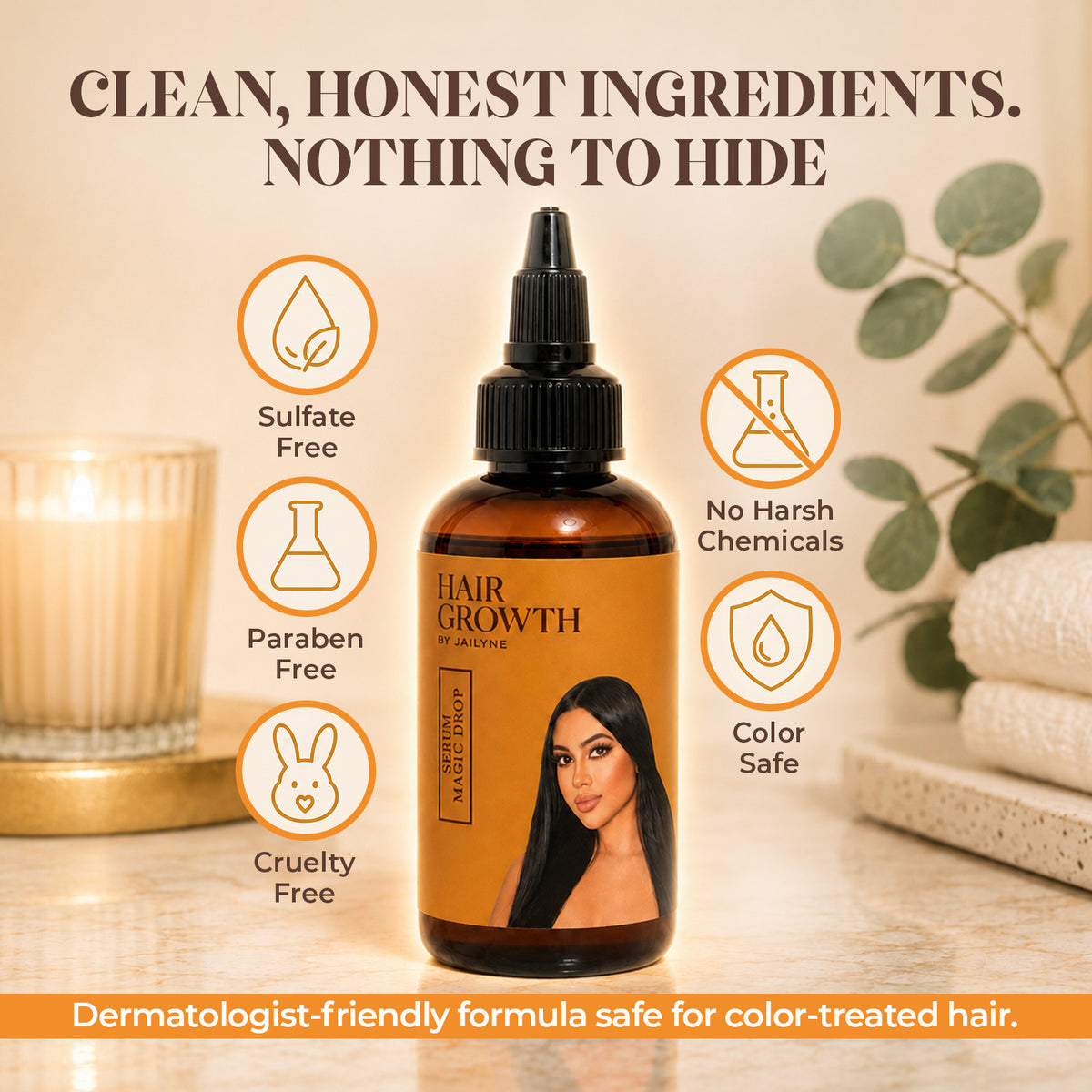 Magic Drop Hair Growth Serum - Anti-Thinning Scalp Treatment (2 oz)