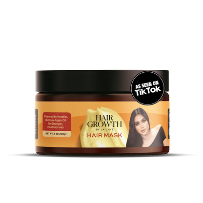 Hair Growth Mask by Jailyne - 8 oz hair mask with keratin, biotin and argan oil for deep hydration and nourishment.
